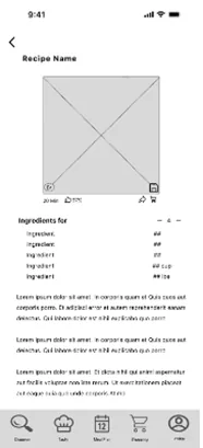 Mid-fidelity wireframe screen 5